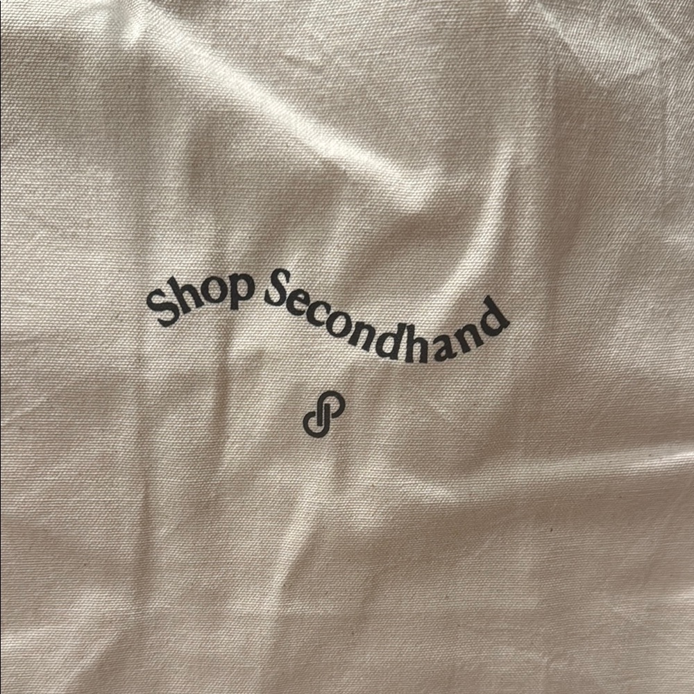 POSHMARK BNWT Limited Edition “Shop Secondhand” Canvas Tote in Beige